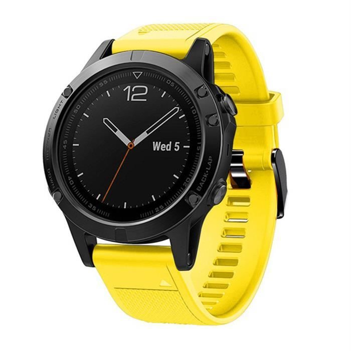 bracelet de montre vendu seul Bracelet de remplacement en silicone pour montre intelligente Garmin Fenix 5-5 Plus