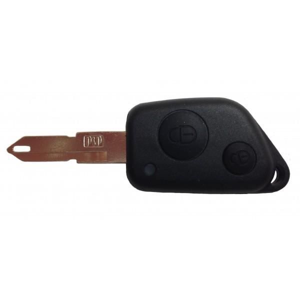 Coque De Télécommande De Clé Pour Peugeot 106/206/107/207/307 - Avec 2 Boutons De Remplacement - Neuf