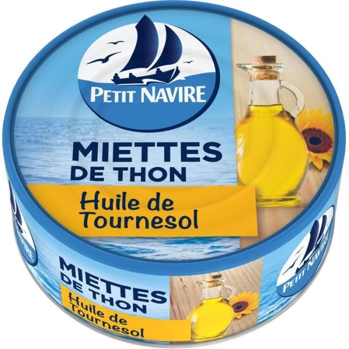 PETIT NAVIRE - Miettes De Thon À Lhuile De Tournesol 160G - Lot De 4
