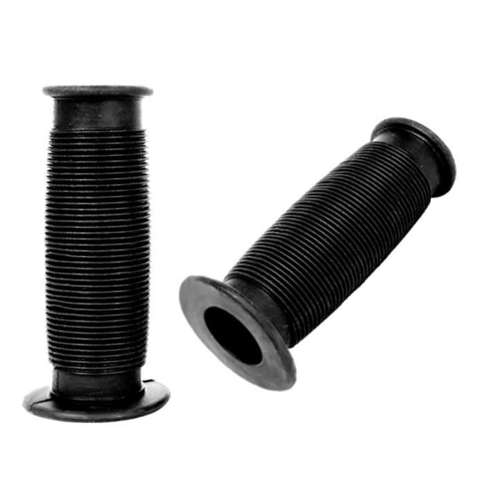 PAIRE DE POIGNEE VELO ENFANT NOIR 90mm UNIVERSEL TROTTINETTE DRAISIENNE TRICYCLEVILLE VTT VTC FIXIE