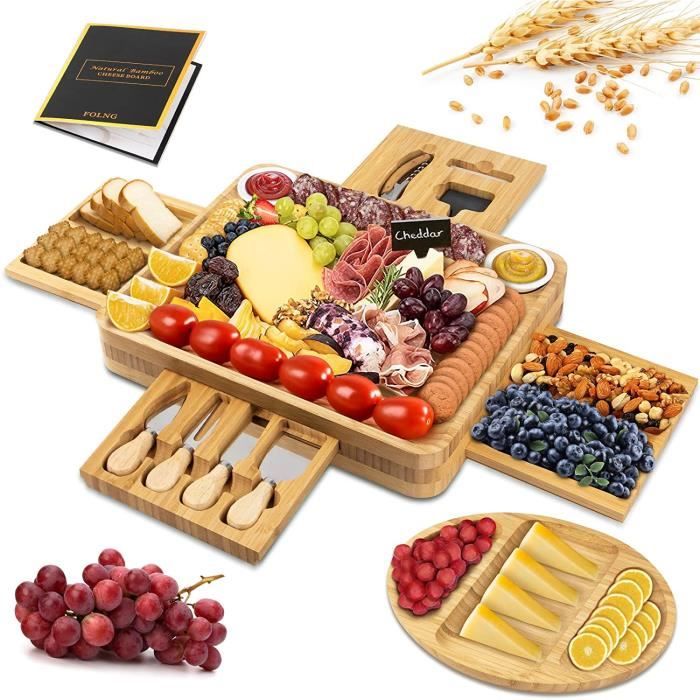 Bambou Planche à Fromage, Bambou Planche pour Couper Les Fruits et Les Aliments61