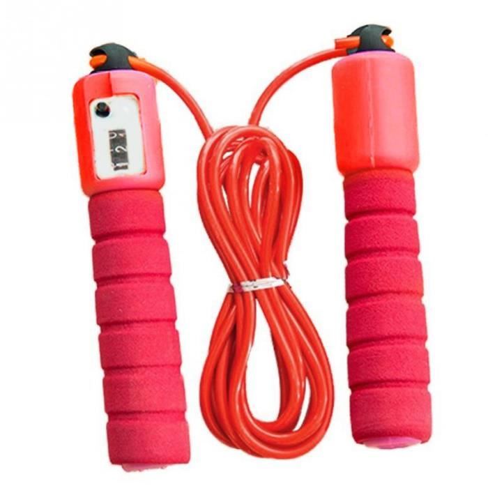 Accessoires Fitness-Musculation,Cordes à sauter avec compteur sport Fitness réglable vitesse rapide comptage sauter-Type Rouge #A