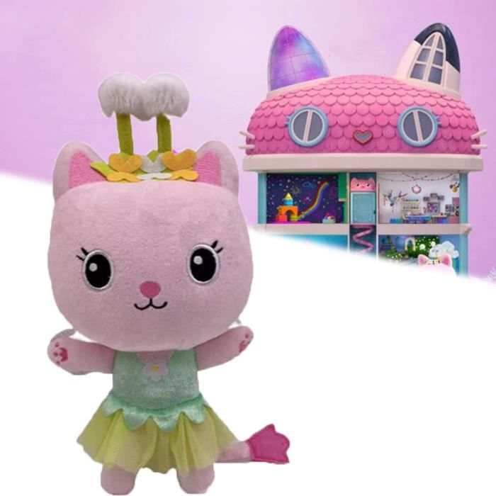Gabbys Dollhouse Chat PelucheGabbys Dollhouse PeluchePandy Cat Toy-Pandy Paws-Mercat-Baby Box Doll Doux Peluches pour Les Fan [148]