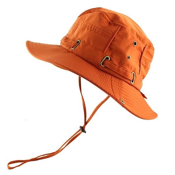 CAMOLAND chapeau à soleil d'été, UPF 50 + Protection UV en plein air, chapeau de randonnée pour l Orange