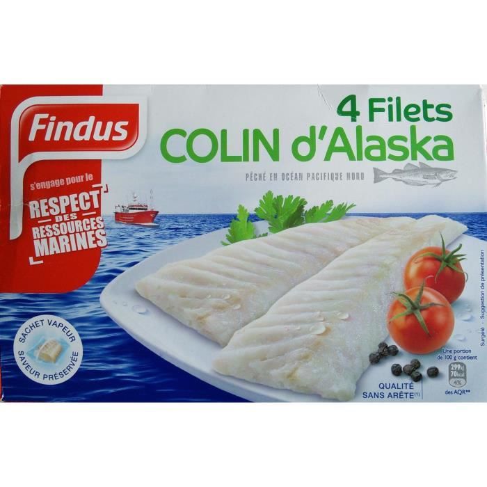 Filets colin d'Alaska x4 Findus