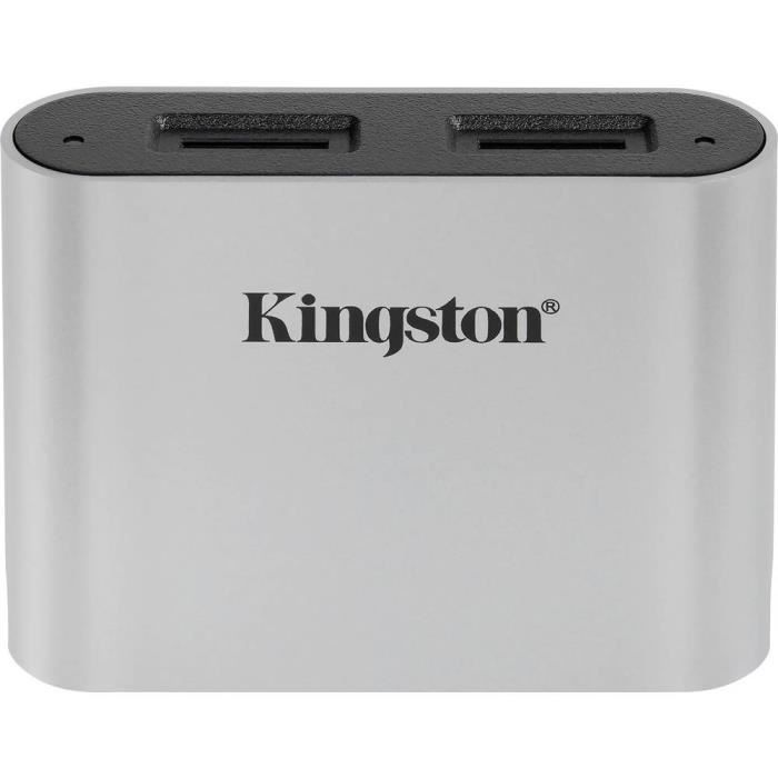 Kingston Hub / lecteur de carte mémoire externe USB-C™ USB 3.0 argent-noir