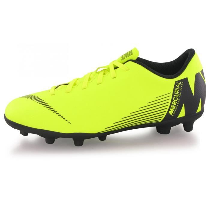 Chaussures Nike Vapor 12 Club Gs Fg/mg Jaune Enfant