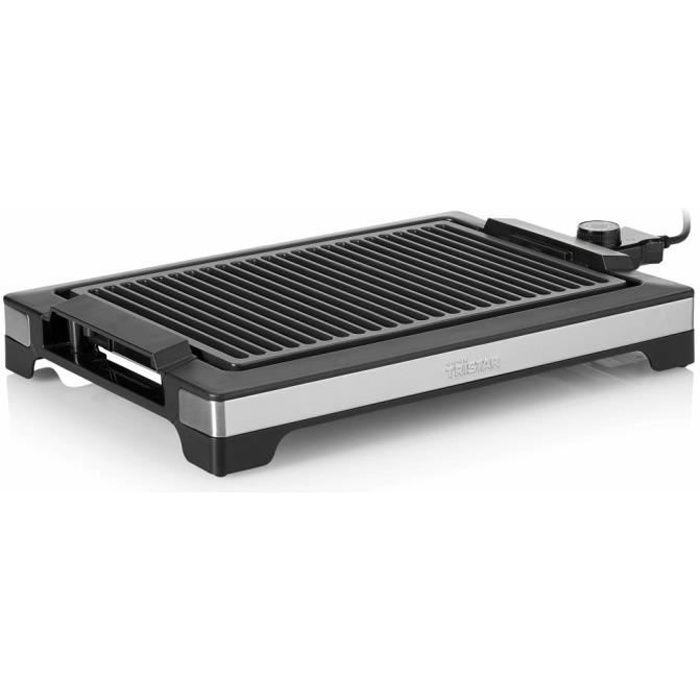 Tristar Plancha et Barbecue Électrique de Table Sans Fumée BBQ Maison Party Fête électrique 2000 W 37x25 cm Noir