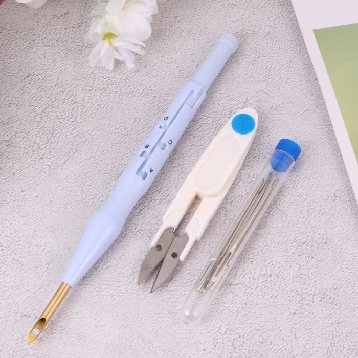 1 ensemble Broderie Stylo Artisanat Pratique DIY Enfile Tissu pour Stitchwork PIECE DETACHEE OUTIL A MAIN
