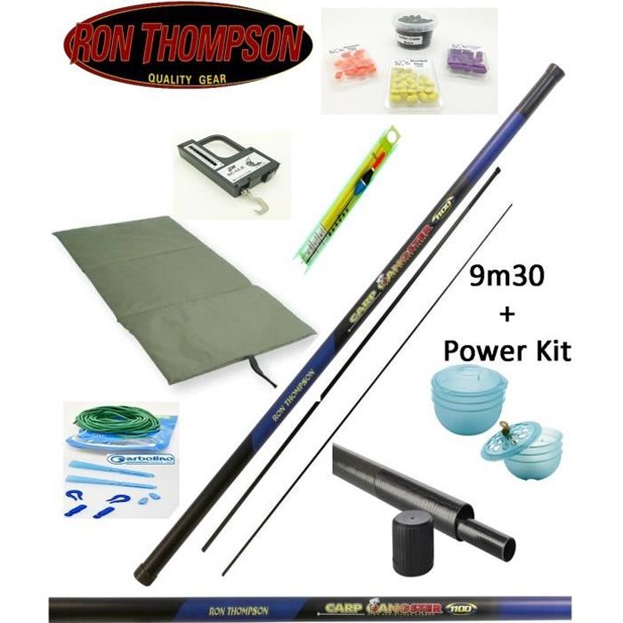Pack pêche carpe Gangster + élastique + tapis + pezon + appâts + accessoires