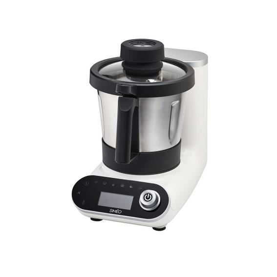 Simeo RCI710, 2,3 L, Noir, Blanc, Rotatif, Toucher, Hacher, Mélange, Acier inoxydable, 90 min