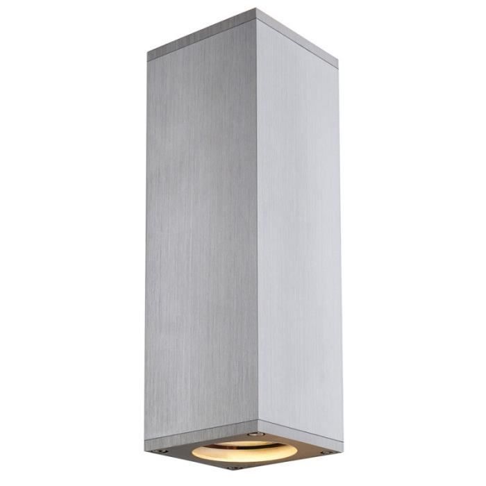 THEO UP DOWN, applique, alu brossé, QPAR51 max. 2x50W Alu Brossé