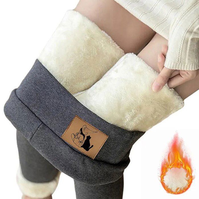 Pantalon Ample En Laine Mérinos Pour Femme - Taille Haute, Coupe Droite, Confortable Et Chaud Pour L'automne Et L'hiver