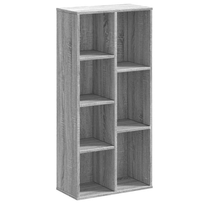 Bibliothèque - mango - Meuble de rangement - Sonoma gris - 50x25x105 cm - bois dingénierie M837