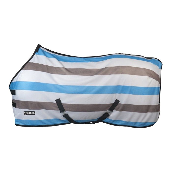 Meilleurs prix pour Couverture anti-mouches pour cheval en maille balistique Horka 320 g - Multicolore - 135/185 cm