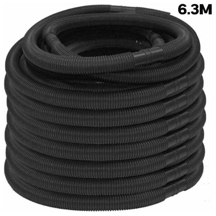 Tuyau piscine noir - 6 m de long, 32 mm - Tuyau solaire flottant à
