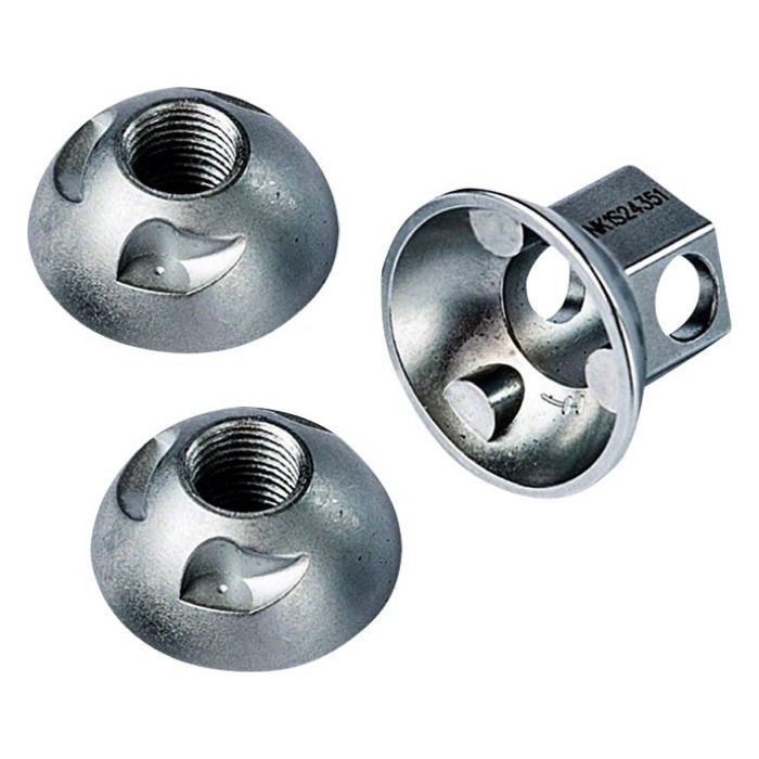 Écrou antivol axe plein - PINHEAD COMPONENTS - Pinhead Components - bronze - compatible Lefroy Brooks GD 8076 - pour vélo loisir