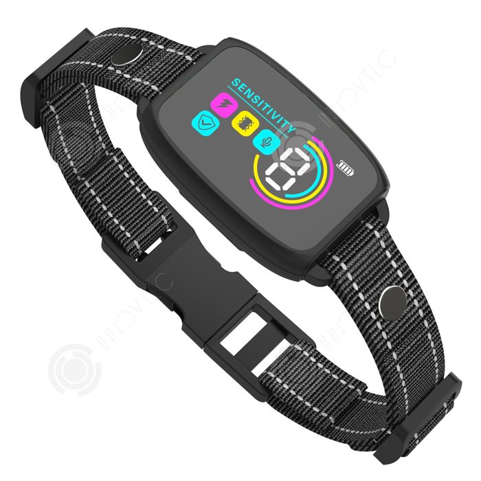 Comparer les prix de INN Anti-aboiement Réglable de 10 à 70 cm Matériau ABS Plusieurs modes de réglage Chargement Type-C Automatique Collier anti