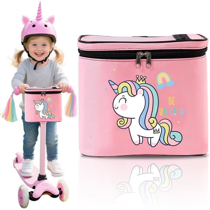 Sacoche De Guidon Vélo Enfant - Imperméable Avec Bandoulière - Réfléchissante - Compatible Puky, Woom