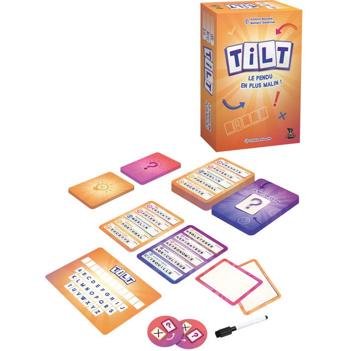 ACTARUS - Tilt- Jeu de société coopératif - Ambiance - Mots à deviner - Dès 10 ans - 2 à 8 joueurs - 25 min