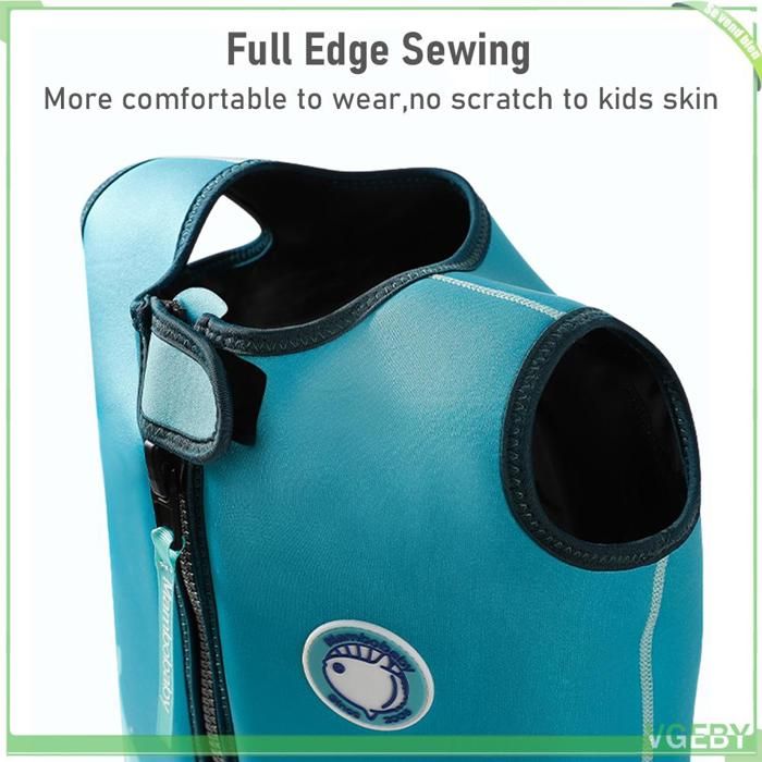 Gilet De Bain Flottant WELLPATH Pour Enfant, Avec Protection Tête Et Boucles Réglables, Adapté De 11 à 35 Kg, Parfait Pour Apprendre à Nager En Toute Sécurité