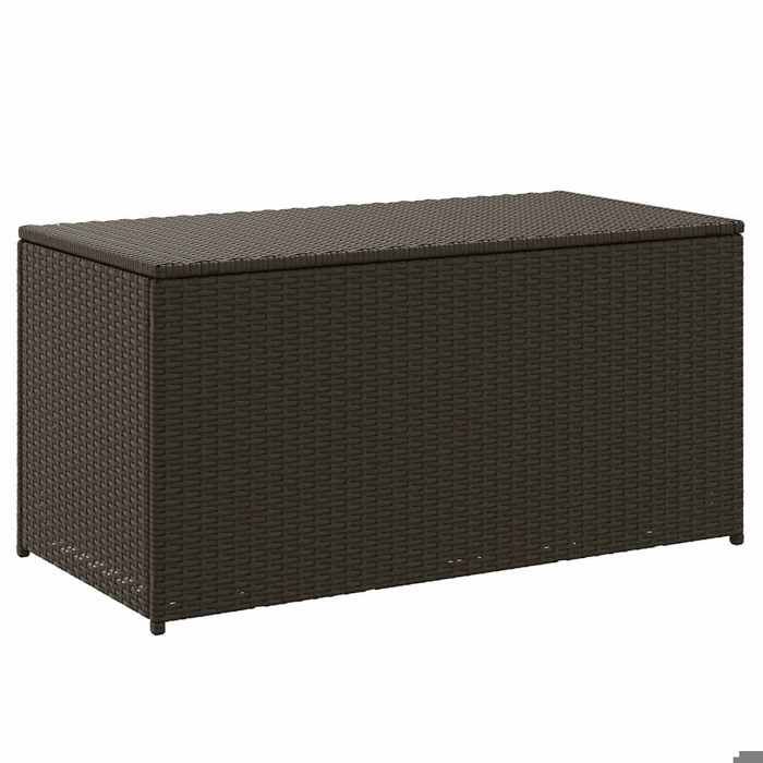 Brun Meuble dextérieur/Coffre jardinage - SARAZYJ - Boîte de rangement de jardin - résine tressée 100x50x50cm marron Hot57286167