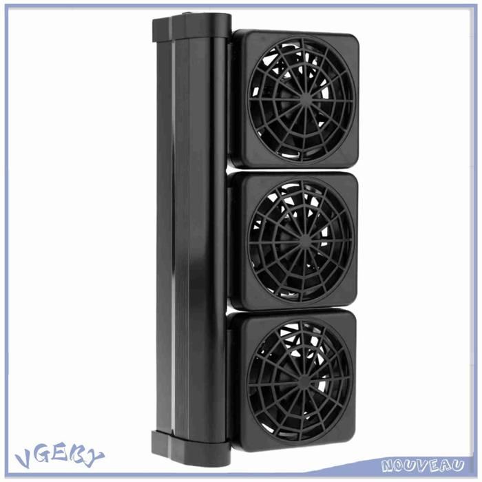 Duokon Refroidisseur dair daquarium Ventilateur de refroidissement pour Aquarium refroidisseur à vent animalerie thermometre