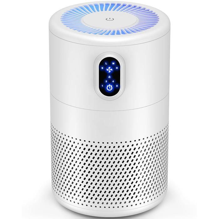 Purificateur dair pour grande pièce (jusquà 1076 pi²) filtre HEPA véritable H13 élimine les odeurs la fumée le VENTILATEUR