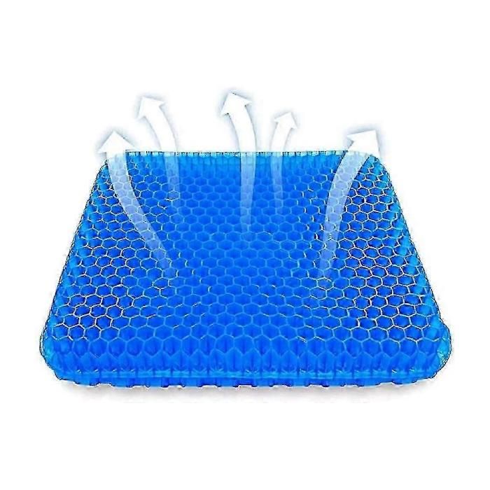 Coussin de Siège en Gel Alvéolé 42 x 375 x 4 cm Antidérapant et Respirant pour Chaise Bureau Voiture