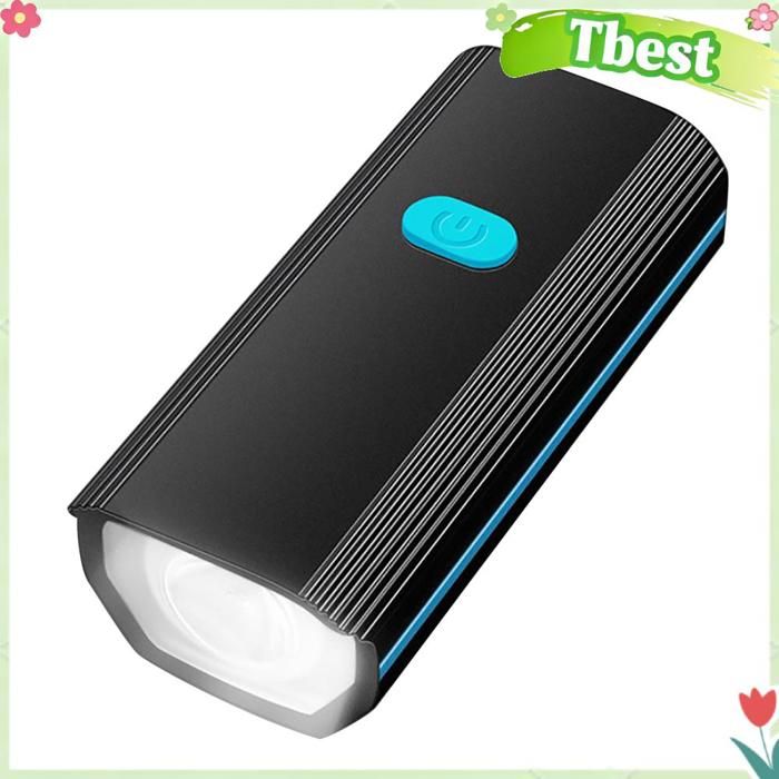 Tbest Lumière de klaxon de vélo Klaxon de vélo léger Rechargeable par USB klaxon Ultra lumineux et puissant sport accessoires