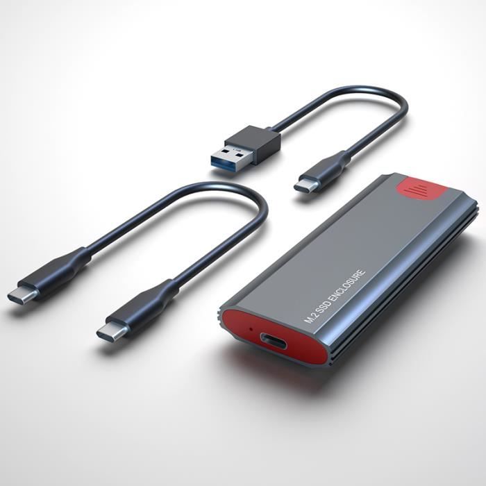 NVME CASE Deux câbles - NVcloser Boîtier externe USB 3.1 10G SSD M2  NVcloser, outil gratuit - Cdiscount Informatique