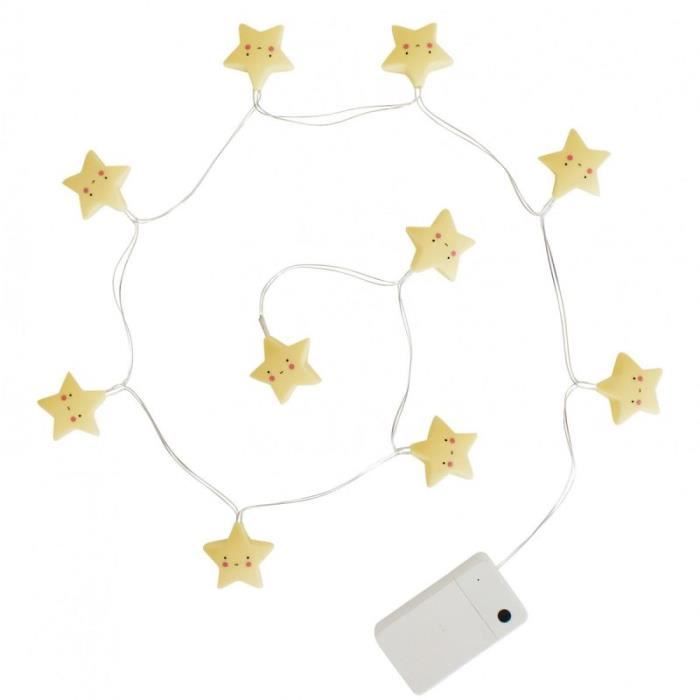 Etoiles Guirlande Led Etoiles 10 Lumieres Jaune L110cm Cdiscount Maison