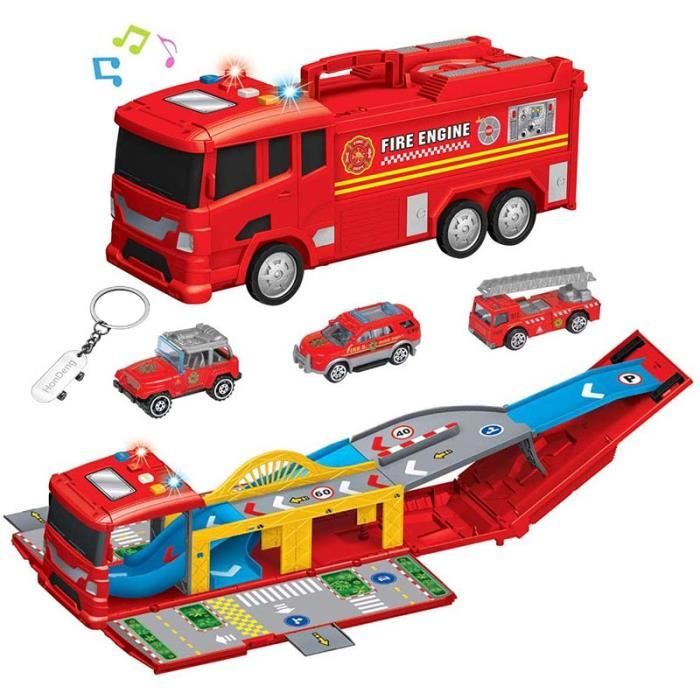 Rhybor Garage Voiture Enfants, Circuit Voiture de Parking pour, Enfants  Voiture de 2 Ans Set 3 Mini Camion de Pompier avec Lanceur, Jouet Garage  Enfants de 3 4 5 6 7 8 Ans : : Jeux et Jouets