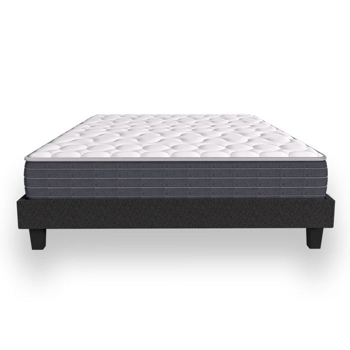 Ensemble matelas mémoire + sommier 90x190 Memo HR Hbedding - Mousse ergo mousse HR