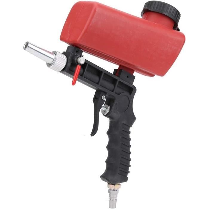 Pistolet De Sablage Pneumatique - 90 PSI Avec 2 Buses - Idéal Pour Décapage, Nettoyage Métal Et Détails