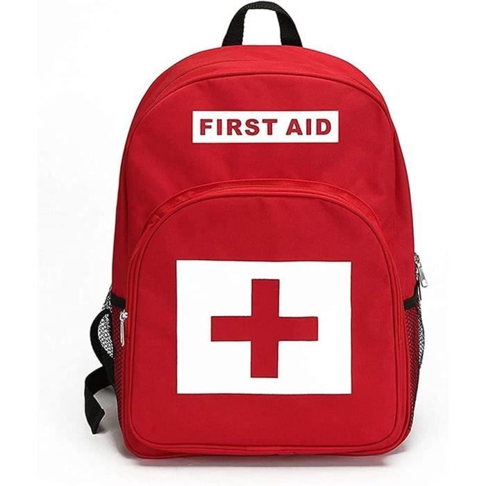 Trousse De Secours Portable Kit, Sac À Dos Rouge, Trousse D'Urgence De Trousse De Secours Portable Kit, Sac À Dos Rouge, Trousse D'Urgence De