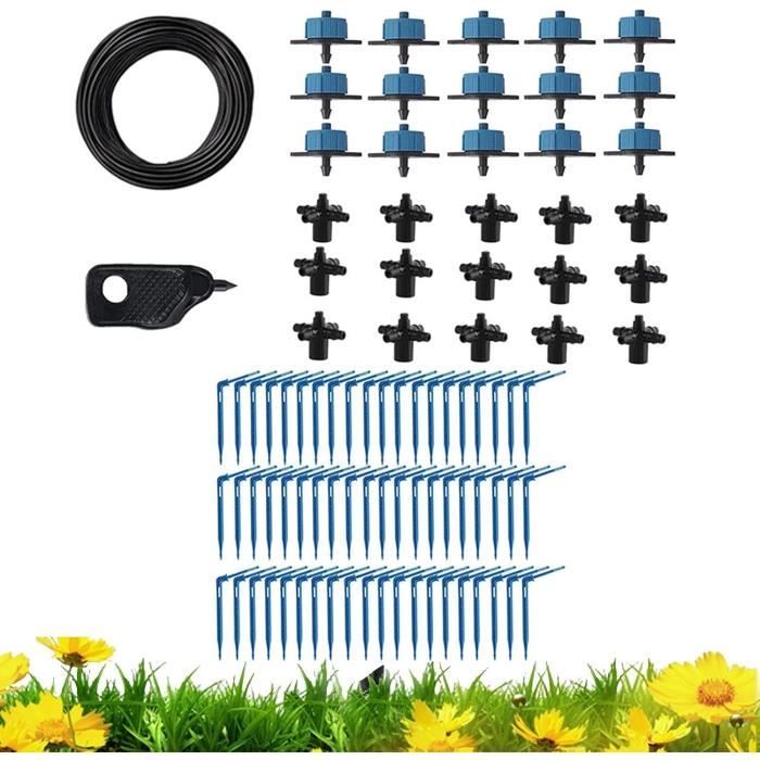 50 Piquets D'Irrigation Goutte à Goutte - Chevilles De Terre Pour Tuyau 16mm, Supports Arrosage Stable