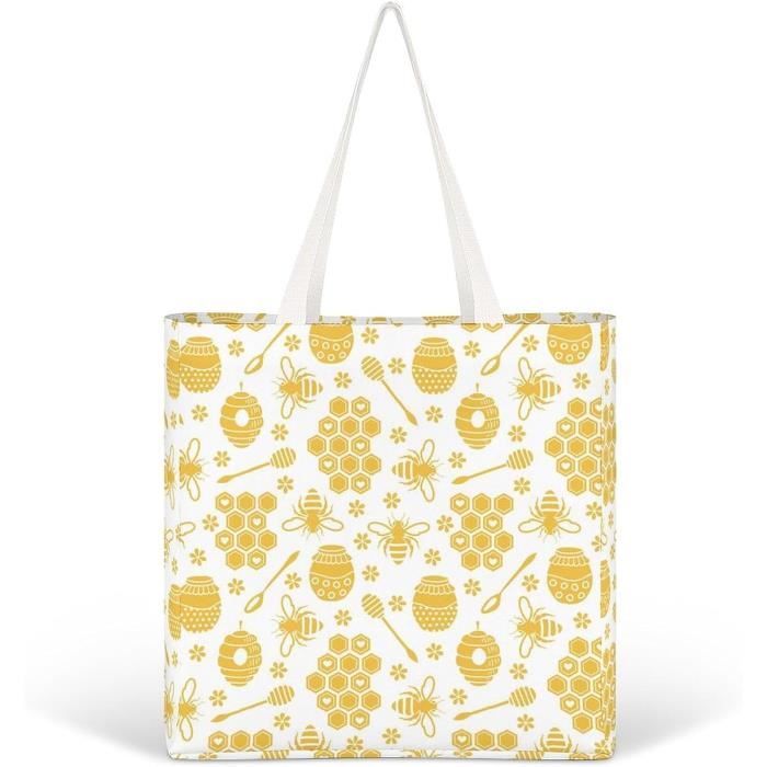 Sac de course - Cabas,Sac à main en toile imprimé,fourre-tout de plage