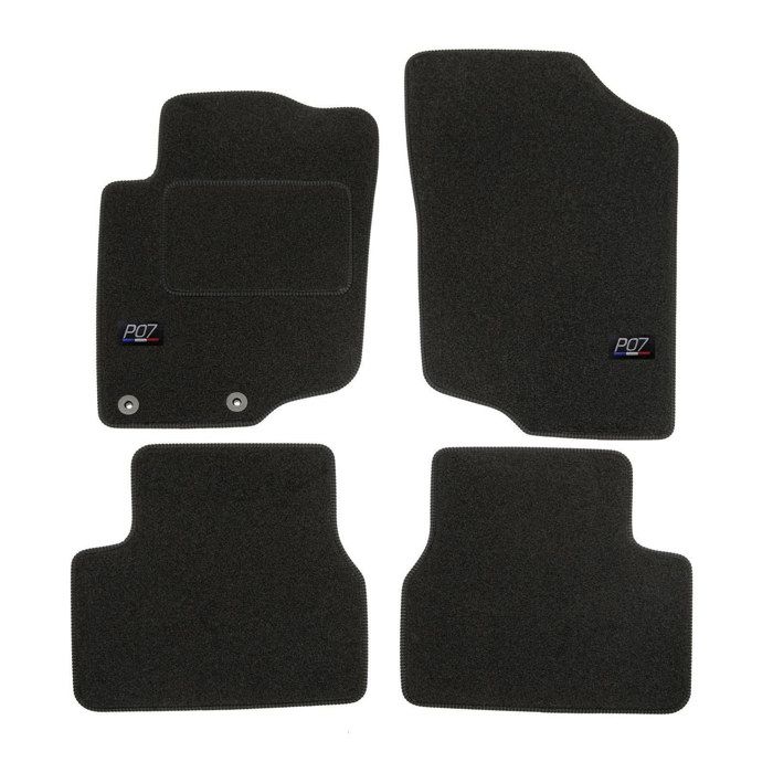 Tapis De Sol En Feutre Sur Mesure Pour Peugeot 607 (1999-2010) - Noir, Neuf, Marque Mossa