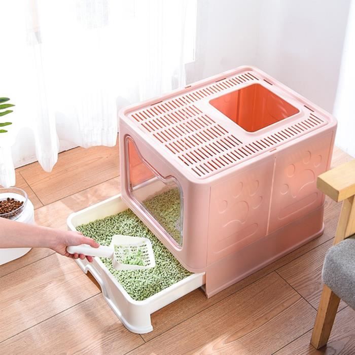 Meilleurs prix pour Bac à Litière - YYQX - Rose Sakura - Pliable - Avec Pelle - Résistant à la Saleté