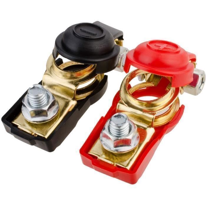 Pwtchenty 1Pc Batterie Commutateur De Liaison La Borne Coupe-Circuit Rapide DéConnecter VéHicule Automobile Camion Voiture Laiton Connecteur Bateau Avec éCrou Bornes Cosse 