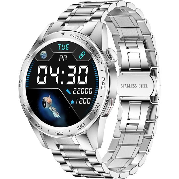 Montre Connectée Suunto 7 - Boîtier Acier Inox Gris 50mm - Bracelet Orange - Occasion