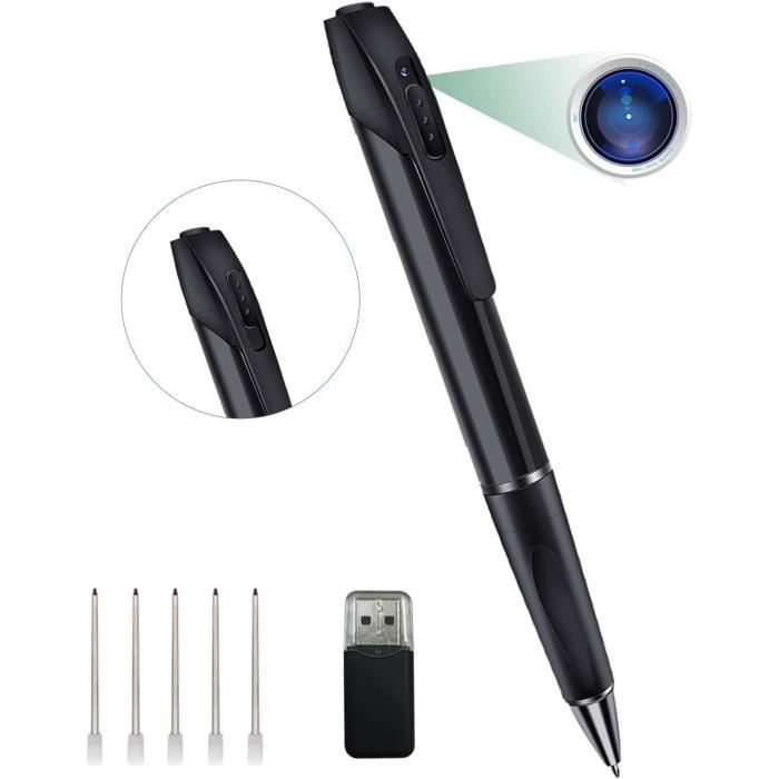 Stylo Caméra Espion 4 Go Doré Et Noir - Mini Caméra Discrète TotalCadeau CA03 Neuve