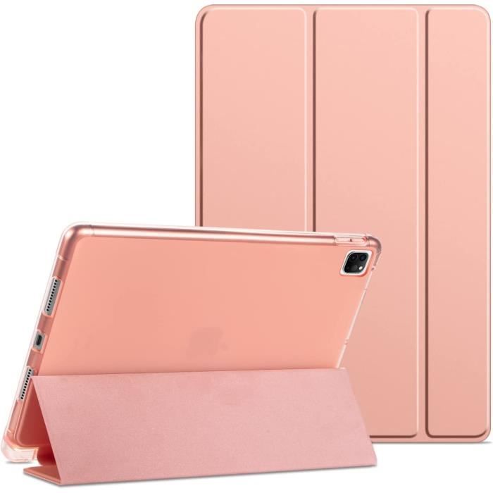 Xeptio - Housse Apple iPad Pro 11 2022 / iPad Pro 11 2021 M1 / IPad Pro 11  2020 4ème / 3ème / 2ème Génération rose - Etui pochette coque de protection  - Coque, étui smartphone - Rue du Commerce