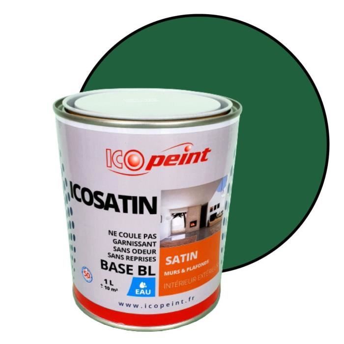 Peinture Satin Murale A L Eau Lessivable Icosatin Acrylique Vert Menthe Ral 6029 1l Achat Vente Peinture Vernis Icosatin Ral 6029 1l Cdiscount