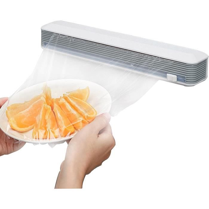 Distributeur Et Coupeur De Papier Alimentaire En Bambou - Pour Film Étirable, Aluminium Et Papier Cuisson - À Poser Ou À Accrocher