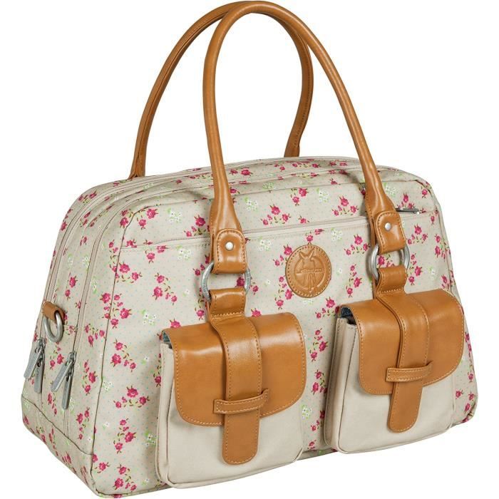 Sac a langer Vintage Metro Fairy beige rose Sac a langer Multifonctionnel pour Maman Pratique avec porte biberon isotherme e 149 Cdiscount Puericulture Eveil bebe