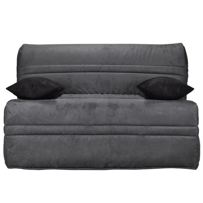 Canape Bz Gris Nerval Avec Tiroir L 143 X P 97 X H 90 Cm Gris Avec Tiroir Achat Vente Bz Cdiscount
