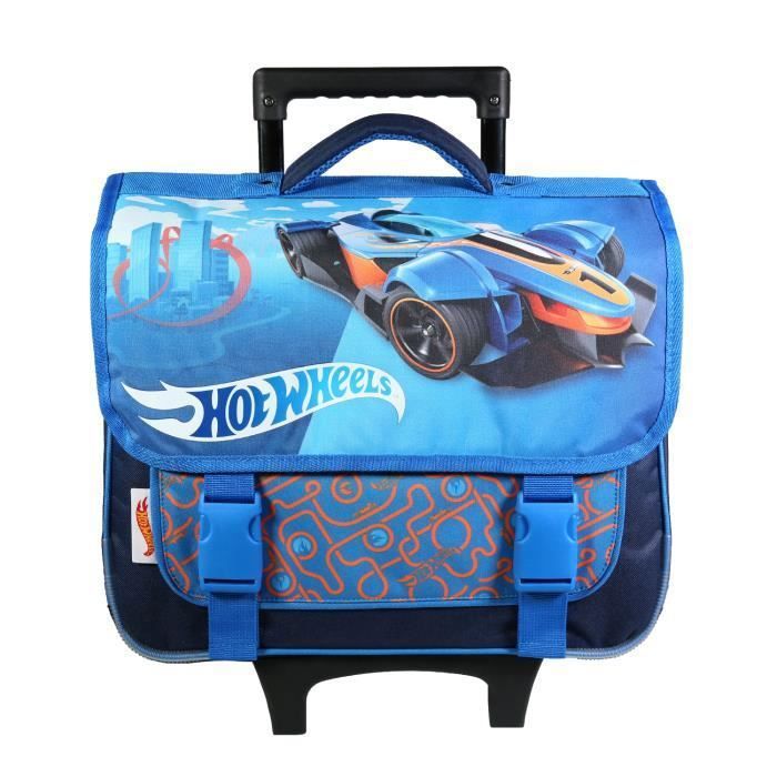 BAGTROTTER Cartable roulettes 38 cm Hot Wheels Bleu Voiture Bleu