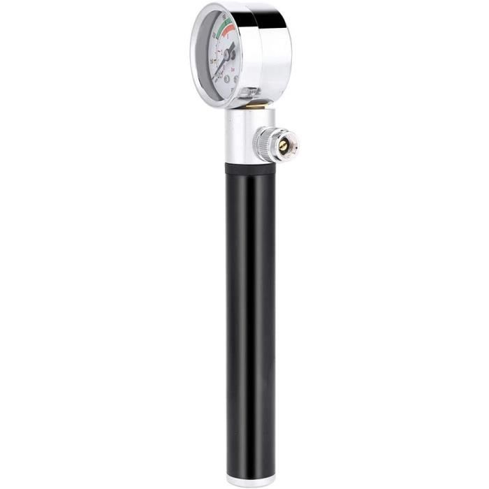 Pompe à Vélo Portable Et Légère – Gonfleur Manuel Haute Pression – Pour VTT, Route, Ballons – Avec Supports Et Adaptateurs